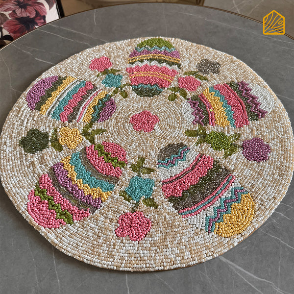 Easter Egg Beaded Placemats Mat