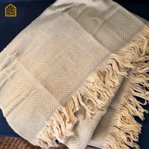 Pastel Green Woolen Throw