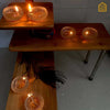 Navdeep clear Glass Diyas - Set of 6