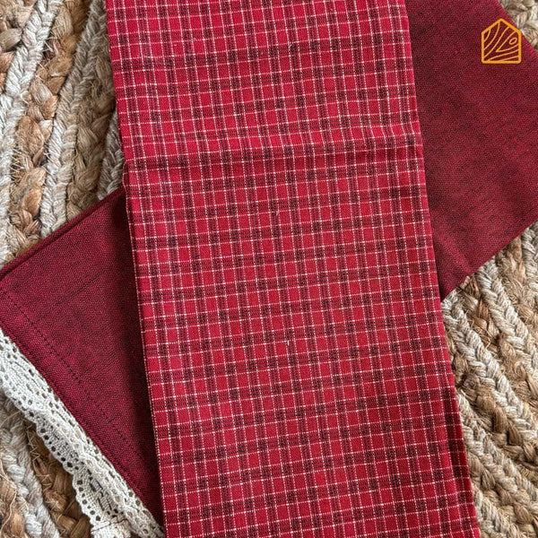 Checks and Frills Tea Towels Set of 2