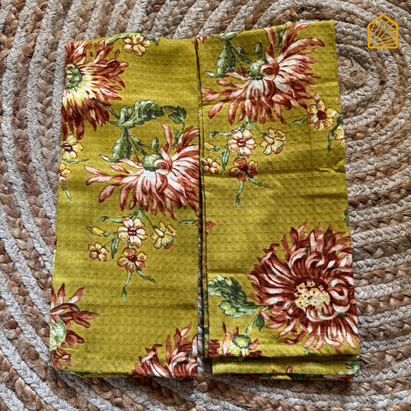 Flower Power Tea Towels Set of 2