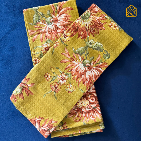 Flower Power Tea Towels Set of 2