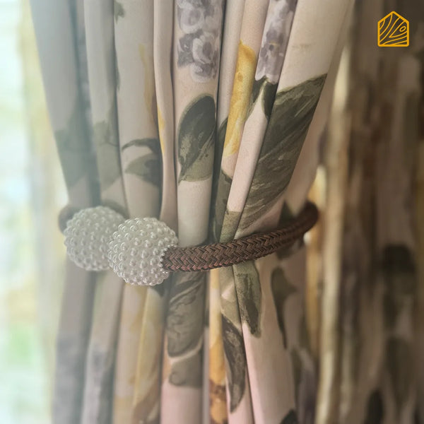 Brown Magnetic Curtain Tie pair