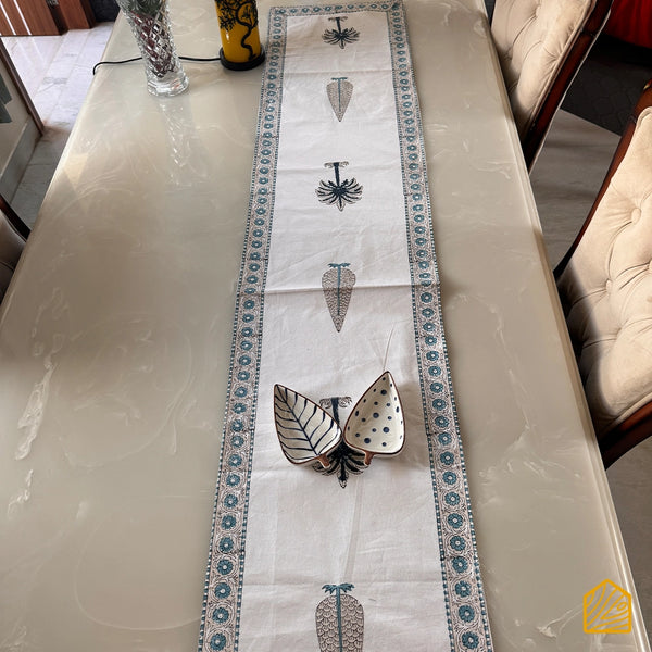 Tropical Blue breeze 6 seater Table Runner 13x72