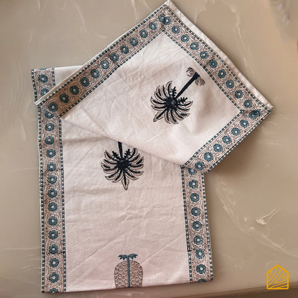 Tropical Blue breeze 6 seater Table Runner 13x72