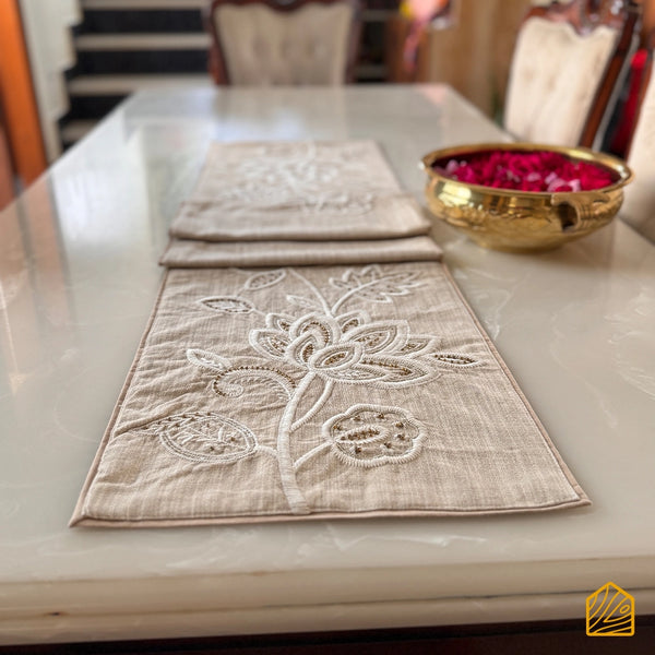 Pastel Boho beaded chic 6 seater table runner 13x72