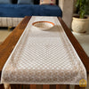 Pastel & Golden Block Print Centre Table Runner 14x43