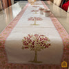 Cherry Blossom Hand-block 8-seater Table Runner 16x88