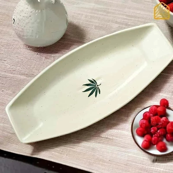 Leaf Motif Serving platter