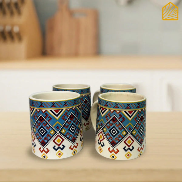 Mandala Art Coffee Mug Set of 4