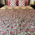 Red & Green Jaal Hand-Block Double-sided King-size Comforter