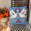 Peace Doves Blue Cushion Cover