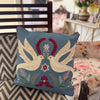 Peace Doves Blue Cushion Cover