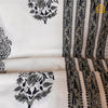 Monochrome Fulwari Hand-block Print King-size Bedsheet