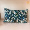 Teal Pom Pom Throw Cushion Cover