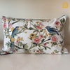 Bird Haven Embroided Throw Cushion Cover