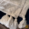 White Boho Throw