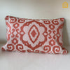 Rust Dori Embroidery Throw Cushion Cover