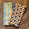 Boho and Geometric Tea Towels Set of 2