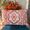 Rust Dori Embroidery Throw Cushion Cover