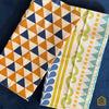 Boho and Geometric Tea Towels Set of 2