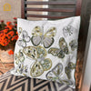 Green Butterfly Cushion Cover