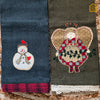 Angel and Snowman Tea Towels Set of 2