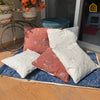 Flower and Birds Embroided Cushion Cover Set of 5