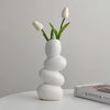 White Pebble Ceramic Vase