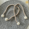 Beige Magnetic Curtain Tie pair