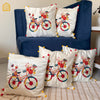 Spring Bicycle Cushion Cover Set of 5