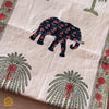 Desert Bloom Elephant Hand-block 8-seater Table Runner 16x88