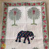 Desert Bloom Elephant Hand-block 8-seater Table Runner 16x88