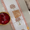 Cherry Blossom Hand-block 8-seater Table Runner 16x88