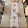 Cherry Blossom Hand-block 8-seater Table Runner 16x88