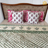 Green Orchard Hand-Block Double-sided King Size Comforter