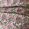 Pink carnation fest Hand-block print Double King size Bedsheet