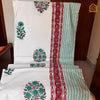 Rose Bush Fulwari Hand-block Print King Size Bedsheet