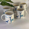 Blue in Nature Coffee Mug set of 4